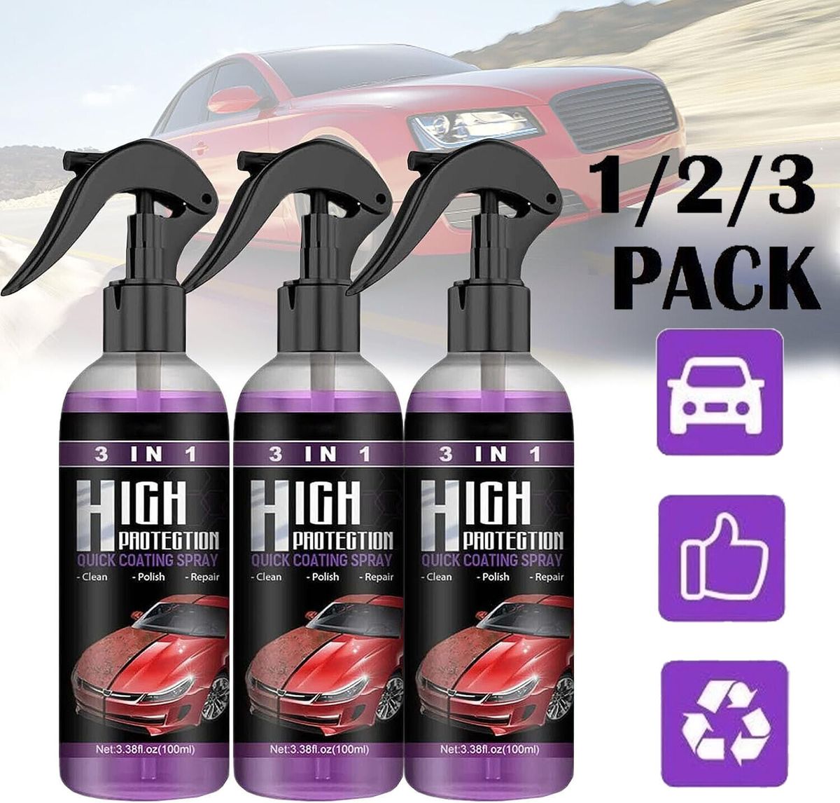 3 in 1 High Protection Coating Spray