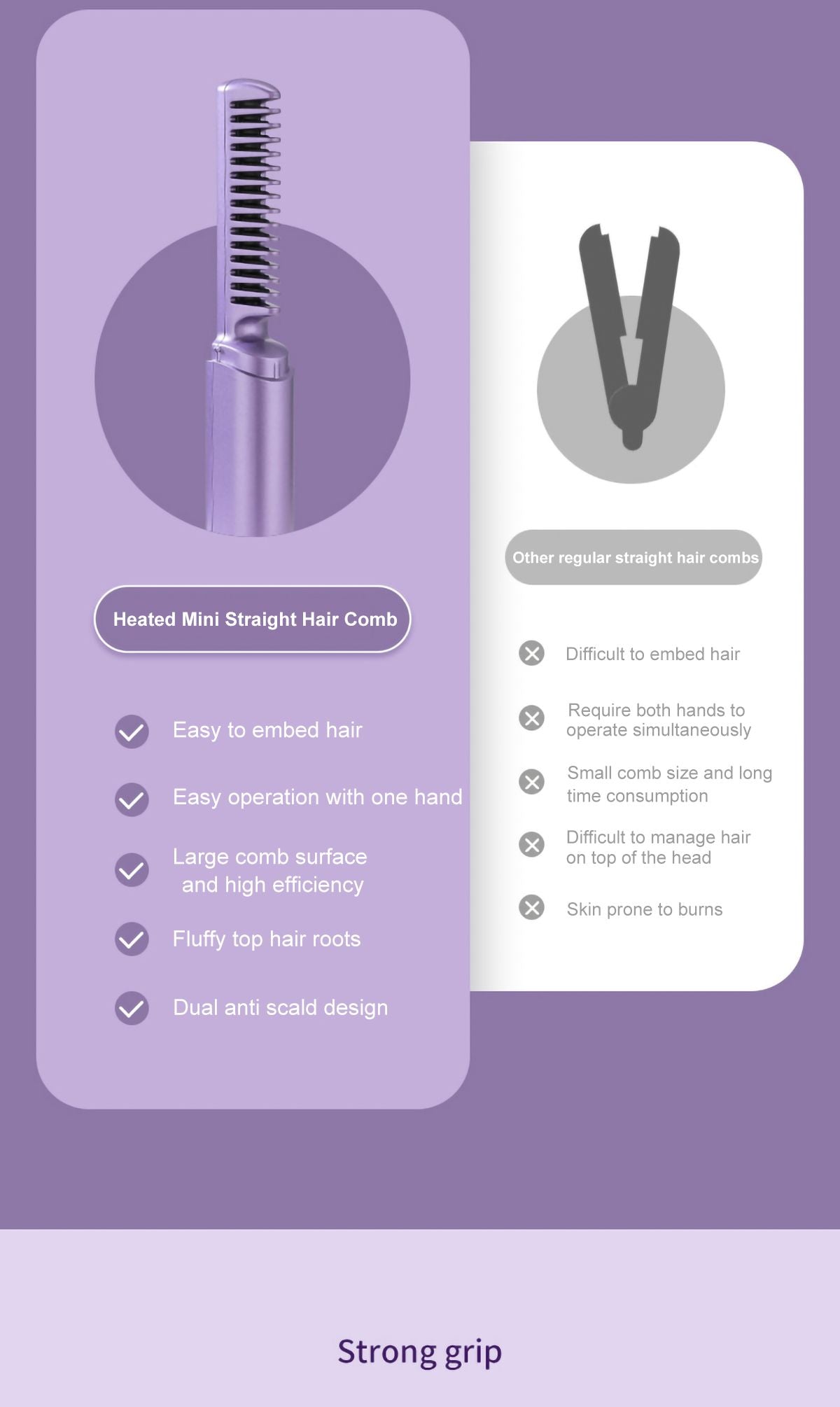 Meneflix Cordless Mini Hair Straightener